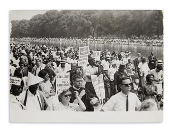 (CIVIL RIGHTS.) Group of 5 press photos documenting the civil rights movement.